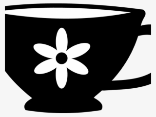 Teacup Clipart Png Tumblr - Black And White Teacup Clipart #8528966