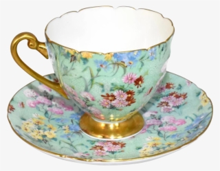Shelley Melody Chintz Teacup And Saucer Ripon 13382 - Cup #8528983