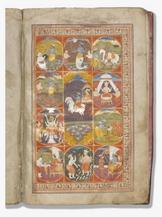 An Illustrated Copy Of The Bhagavata Purana - Painting #8529497