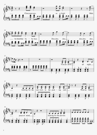 Cigarette Daydreams Sheet Music Composed By Cage The - La Vita E Bella Music Sheet #8530519