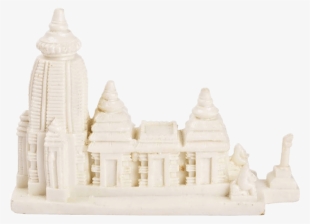 Ecraftodisha White Marble Jagannath Temple Show Piece - Hindu Temple #8530866
