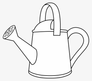 Colorable Watering Can Outline - Clip Art #8532020