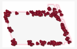 A Map Of Martin With A Pink Glow Outline And Randomly - Necklace #8532910