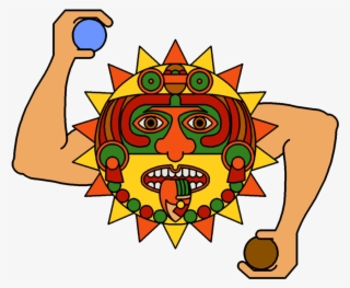 Mayan Clipart Mayan Temple - Mayan Sun God Cartoon #8534578