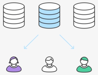 Database Clipart Repository - Git Workflow Forking #8534894
