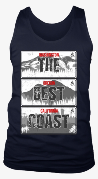 Coast License Plate District Men' Tank Top - Best Coast Shirt #8535829