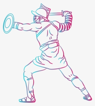 Medium Image - Gladiator Ancient Roman Drawing #8536192