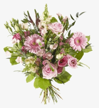 Mixed Pink Flowers Bouquet - Buchet De Lisianthus #8536370
