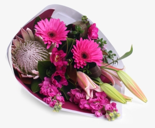 Beautiful Seasonal Pink Bouquet - Barberton Daisy #8536636