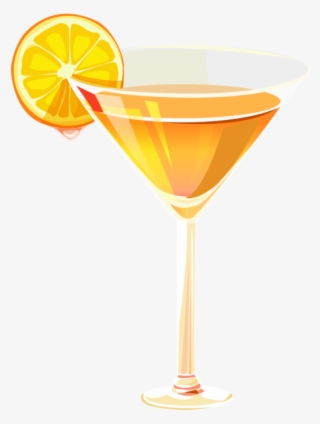 Free Download High Quality Orange Juice Png Glass Image - Martini Glass #8537412