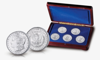 Morgandollarsettet Med 5 Mynter - Quarter #8538586