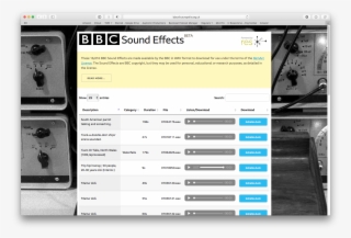 Bbc Just Released 16,016 Sound Effects For Free - Bbc #8539377