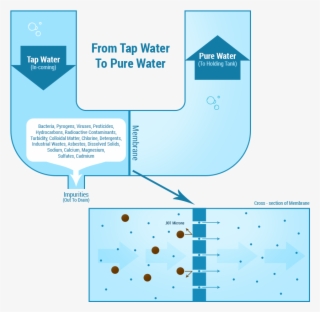 How A Ro System Works Diagram - Reverse Osmosis Fluoride Removal #8540158
