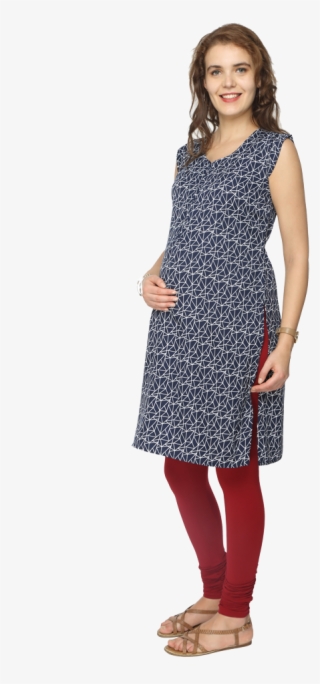 Geo Printed Feeding Kurta - Photo Shoot #8540350