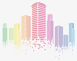 Download Multlored Buildings Decor Clipart Png Photo - Building Clipart High Resolution #8540842