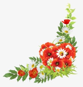 Corner Android Flowers Free Frame - Corner Flower Design Png #8540873