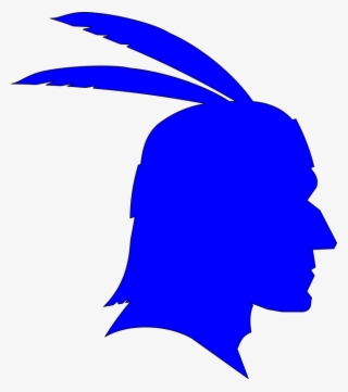 Indian Clipart Transparent - Native American Head Silhouette #8541400