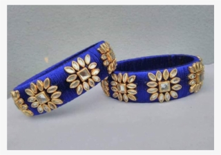 Product Code - Mc003 - Silk Thread Kundan Bangles Design #8541601