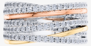 00ct Round Diamond Fancy Cross Over Ring In 18ct 3 - Bangle #8542571