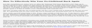 How To Win Your Ex Girlfriend Back In 5 Steps - Document #8543019