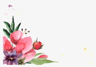 Happy Flower Transparent Decorative - Flower Border #8543532