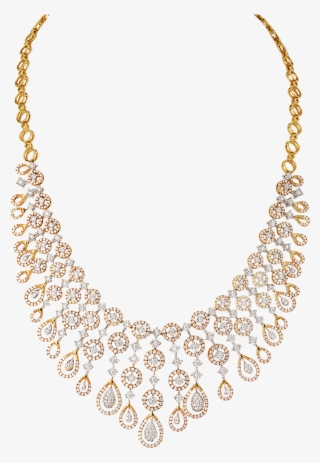 Well With Traditional Attires While Trendy And Sleek - Diamond Necklace Jewellery Designs #8543860