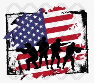 Army Guy Flag Background Frame Png Digital Download - Illustration #8543964