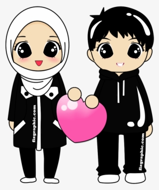 Hijab Hijabfashion Fashion Islam Girl Couples - Wedding Cartoon Muslim Png #8544564