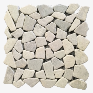 Jade Green Tumbled Stone Mosaic - Cobblestone #8545912