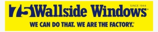 Wallside Windows 75th Anniversary Logo - Wallside Windows #8546247