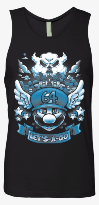 Mario 64 Tribute Men's Premium Tank Top - T-shirt #8546446