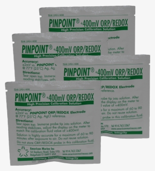 Pinpoint® Orp Calibration Fluid (set Of 4 Pouches) - Packaging And Labeling #8546692