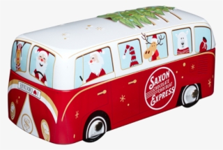 Holiday Camper Van Tin With Milk Chocolate Stars Sold - Tour Bus Service #8547733