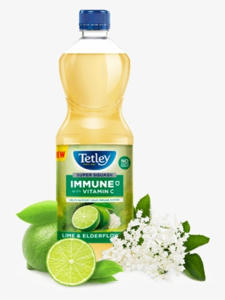 Tetley Super Squash Immune Lime And Elderflower - Plastic Bottle #8549809