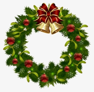 Transparent Christmas Wreath Clipart #8552166