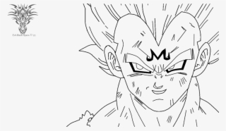 Dragon Ball Z Vegeta Para Colorear Majin Vegeta Lineart - Vegeta Majin Para Dibujar #8553311