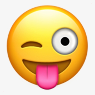 Goofy Silly Lmao Fun Emoji Iphone - Crazy Emoji - Free Transparent PNG ...