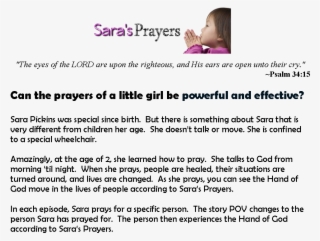 Saras Prayer Show Card - Child Praying #8559245