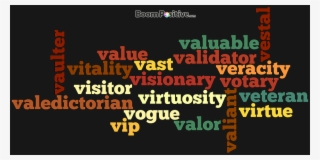 Positive Nouns That Start With V "letter V Naming Words" - Apprenticeship #8559455