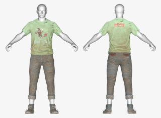 Bottle And Cappy Shirt & Jeans - Illustration #8560776