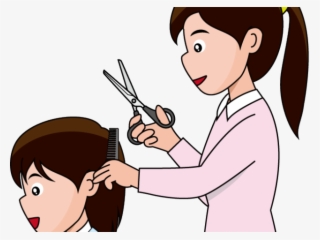 Svg Black And White Stock Women S Hair Free On Dumielauxepices - Person Cutting Hair Clipart #8560987