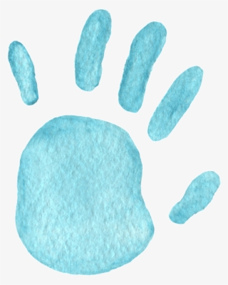 Mountain Blue Handprint Transparent Decorative - Paw #8562152 Mountain Blue Handprint Transparent Decorative - Paw #8562152