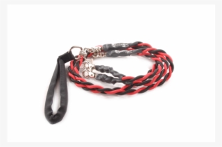 Bungee Pupee Double Leash 4' Red/blk Med Up To 45 Lb - Wire #8563351
