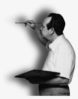 Standing Painter Png #8563716