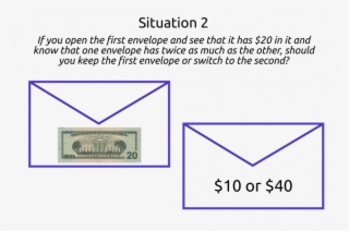 If You Open The First Envelop And See That It Has $40, - 20 Dollar Bill #8565762