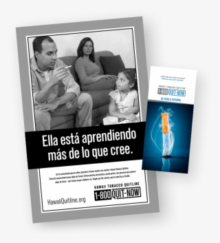 Spanish Posters And Brochures - Hawaii Tobacco Quitline #8566785