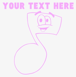 Custom Pink Cartoon Eighth Note T-shirt - Cartoon #8568156