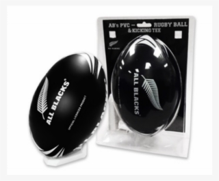 New Zealand All Blacks Pvc Rugby Ball And Kicking Tee - All Blacks #8568340