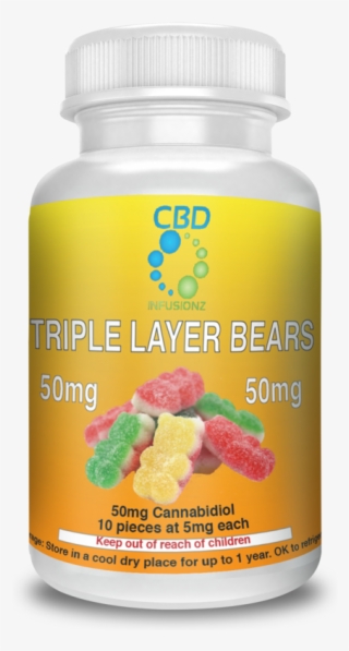 Triple Layer Bears Cbd Edibles 50mg Cbd - Nombres Para Jabon Liquido Para Manos #8568445