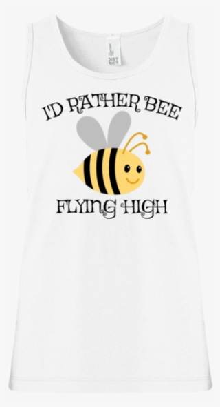 Rather Bee Flying High Girls' 100% Cotton Tank Top - Honeybee #8568995 Rather Bee Flying High Girls' 100% Cotton Tank Top - Honeybee #8568995
